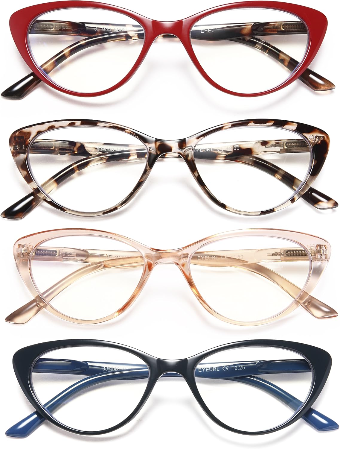 Cat Eye Readers +1.00 (4 pack)