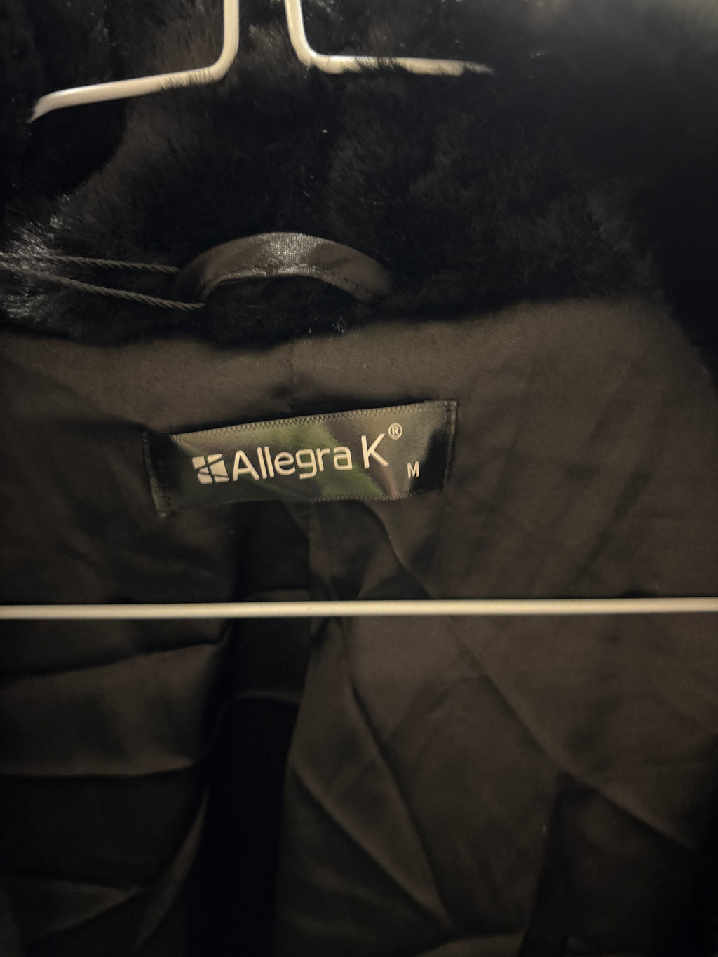Allegra k furry dress coat