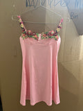 Pink and floral women’s dress