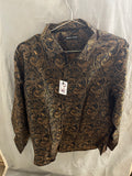 Barry wang Orange and black dress shirt
