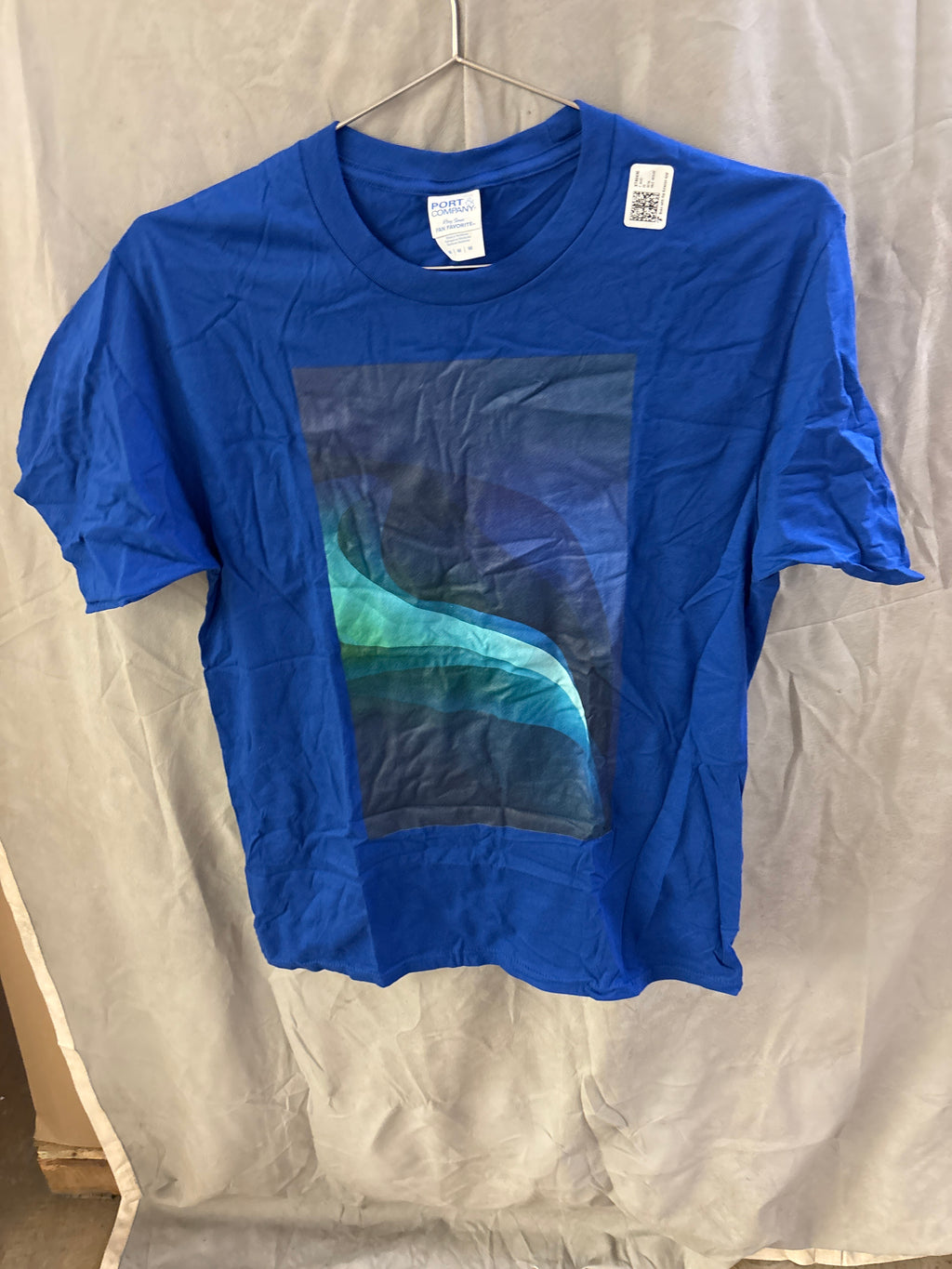 Port and company blue tshirt