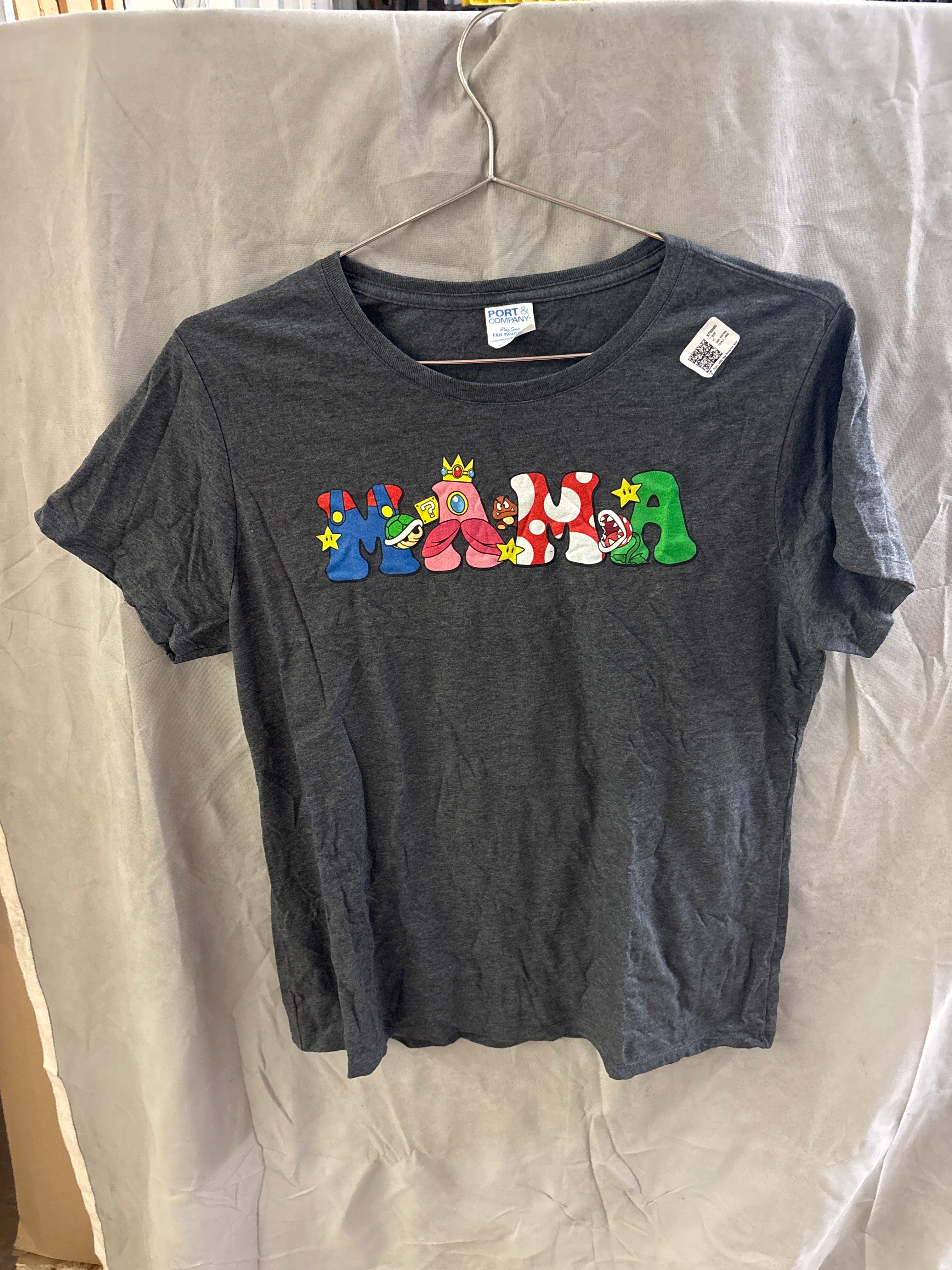 Port and company mama Mario shirt