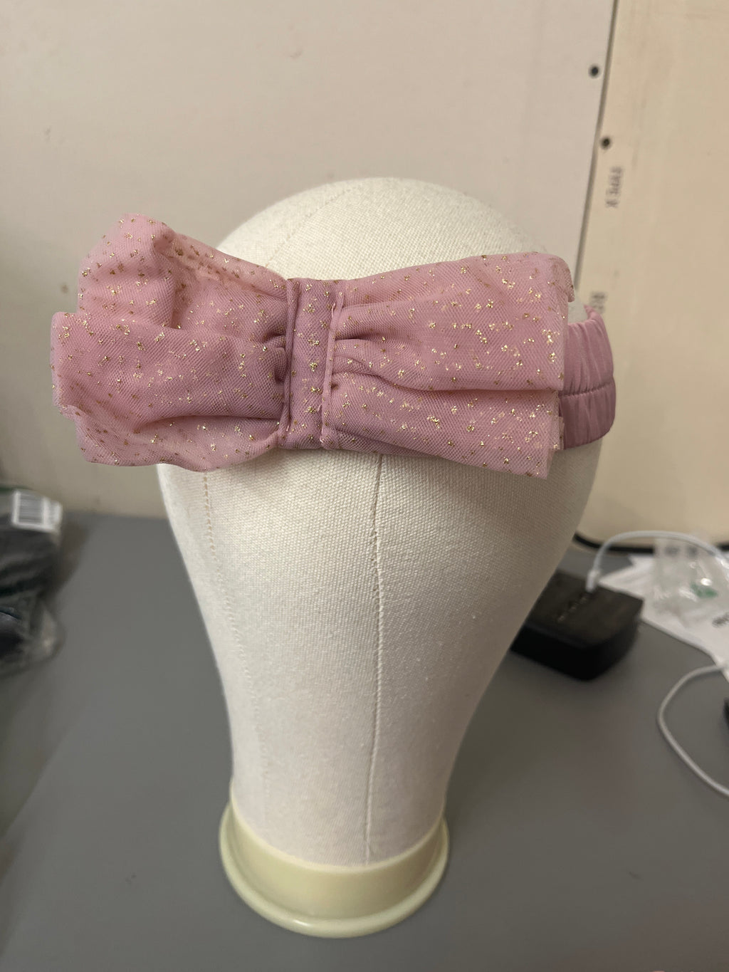 Pink baby skirt with 2 headbands