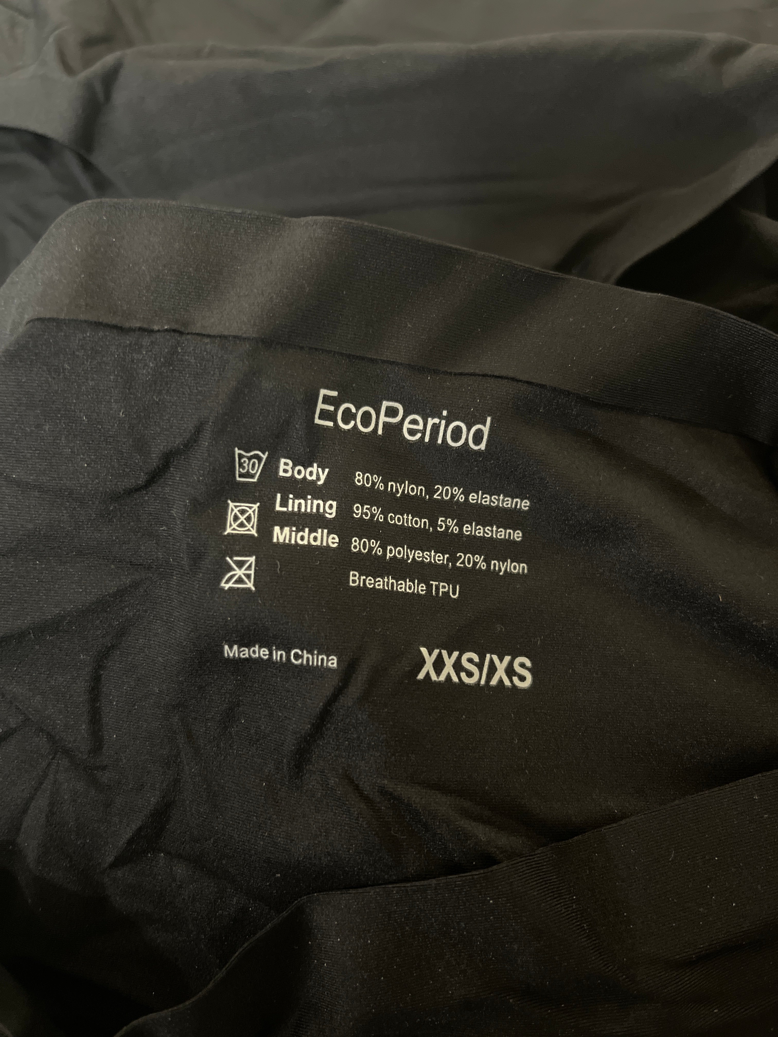 Ecoperiod black set of 3 period underwear