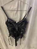 Black one piece lingerie set