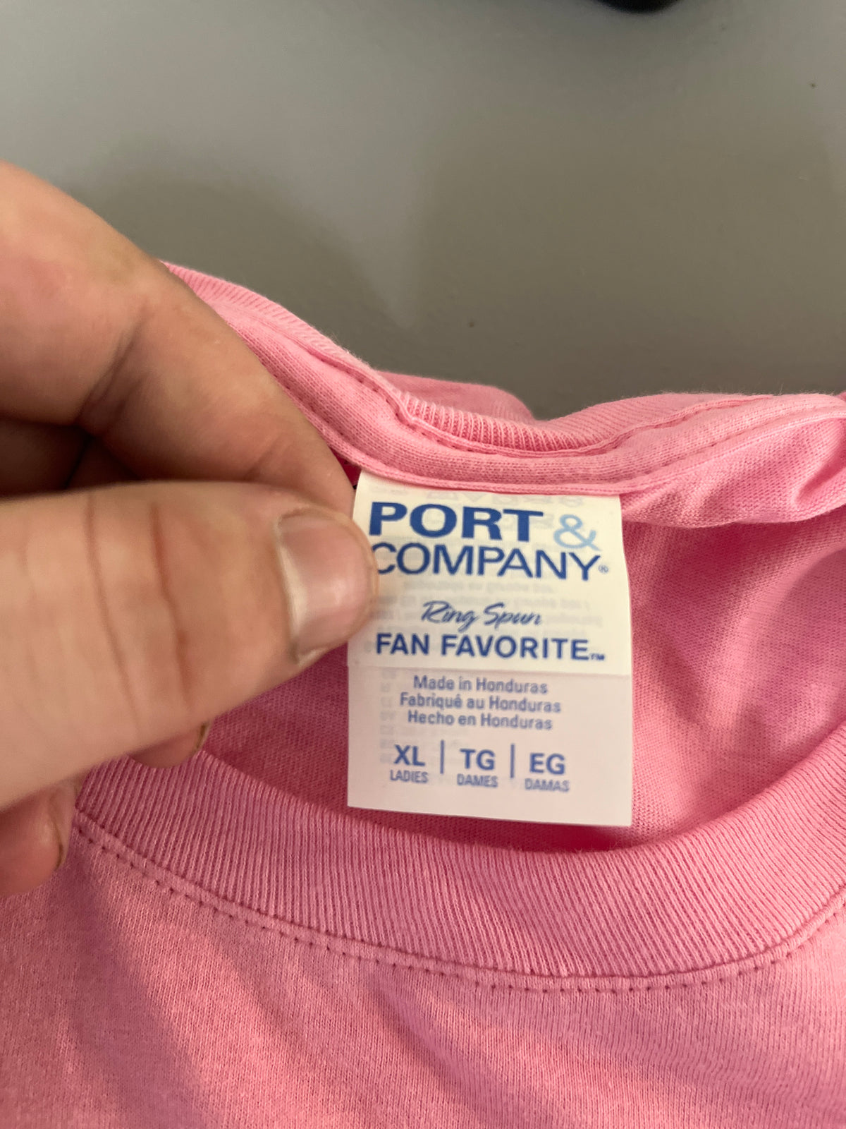 Port and company Disney family trip pink Tshirt