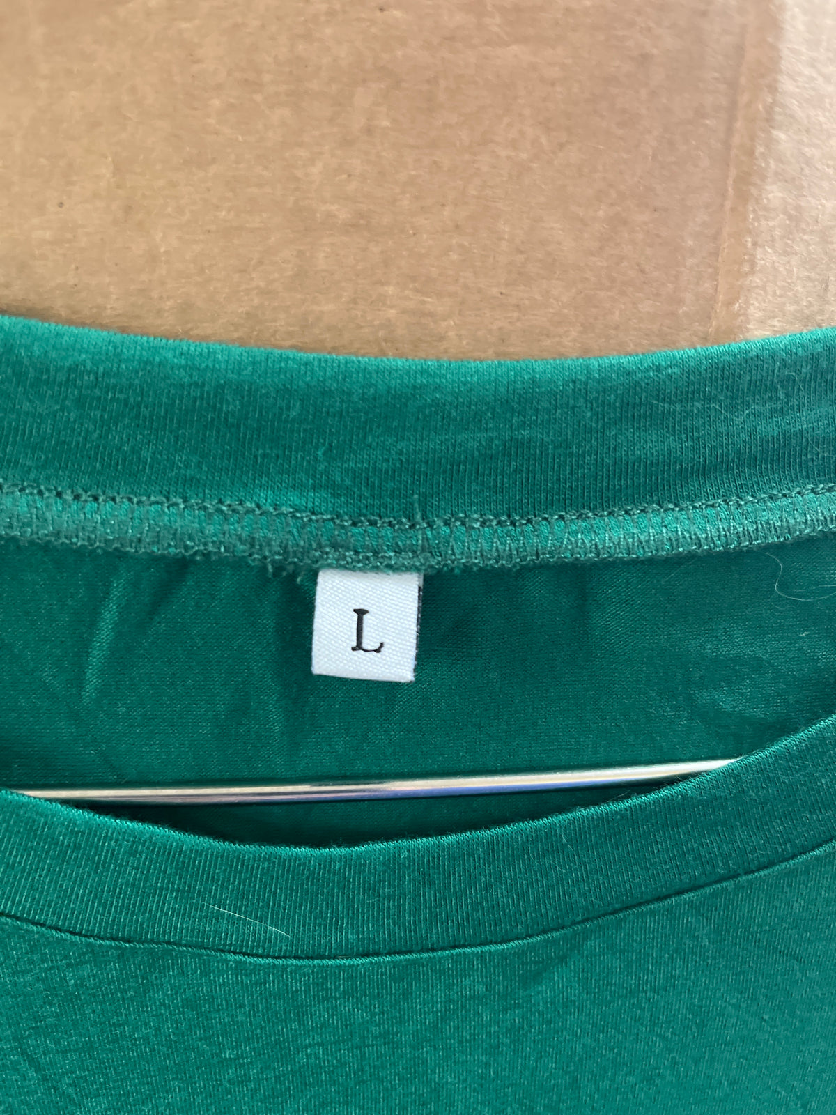 Green womens sleeveless Tshirt