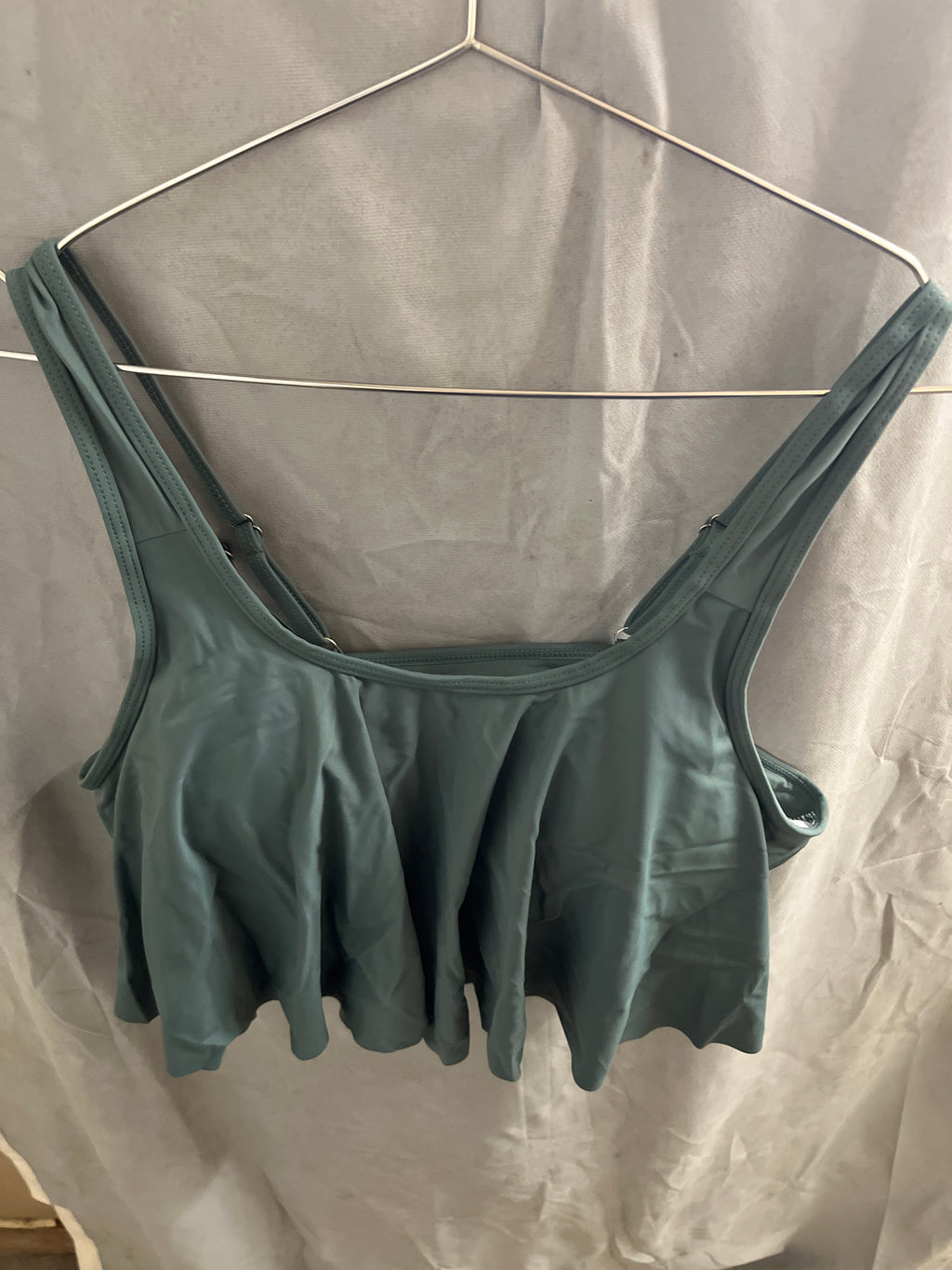 Green 2 piece bathing suit