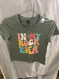 In my rock climbing girl era green Tshirt