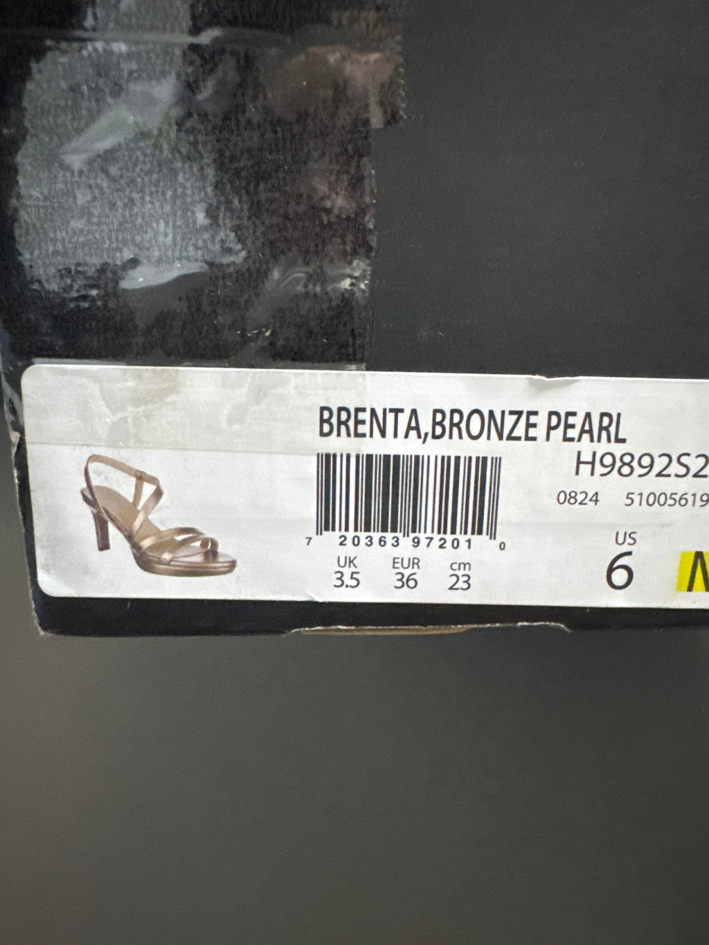 Naturalizer High Heels Brenta Bronze Pearl size 6 36