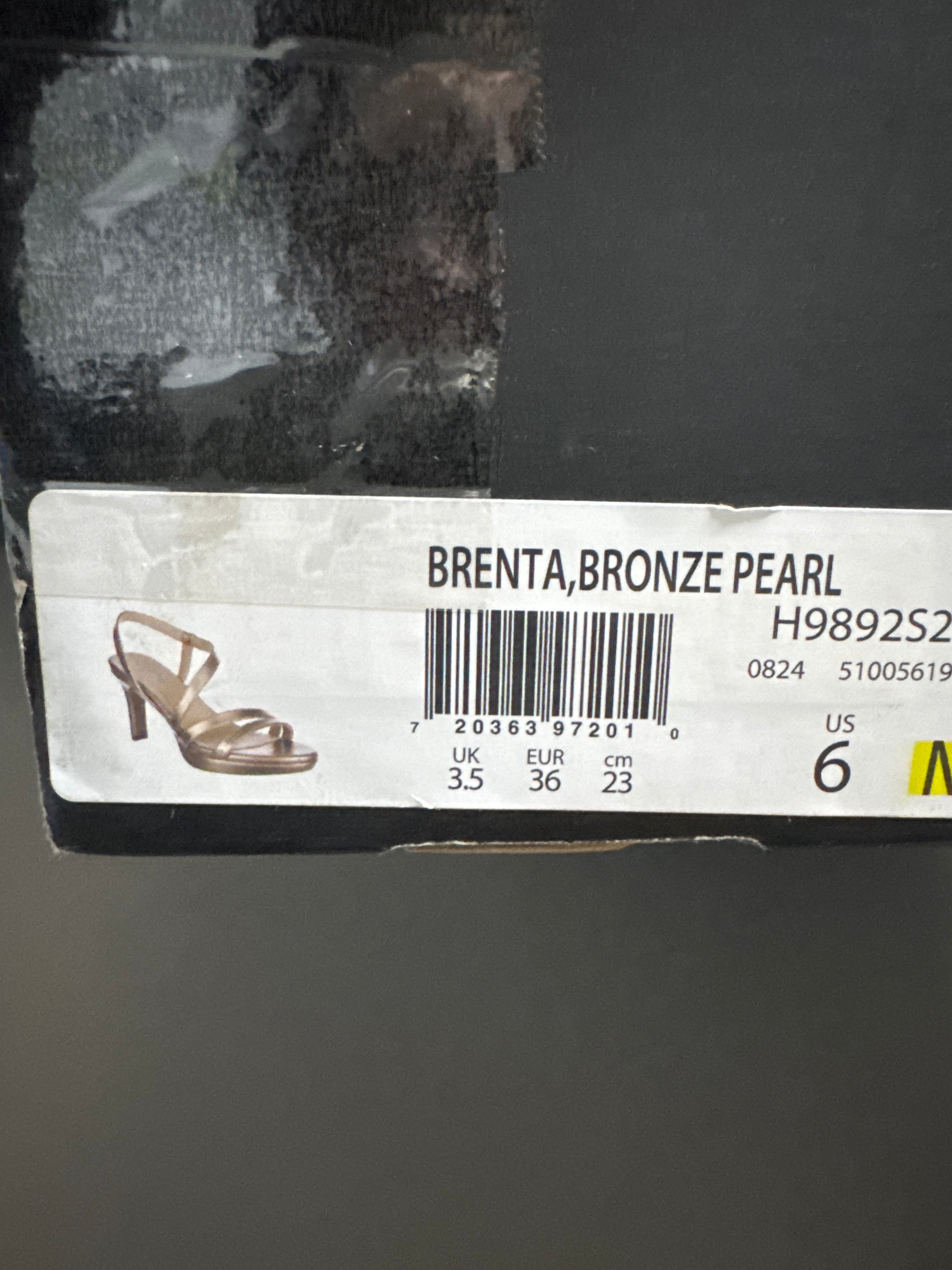 Naturalizer High Heels Brenta Bronze Pearl size 6 36