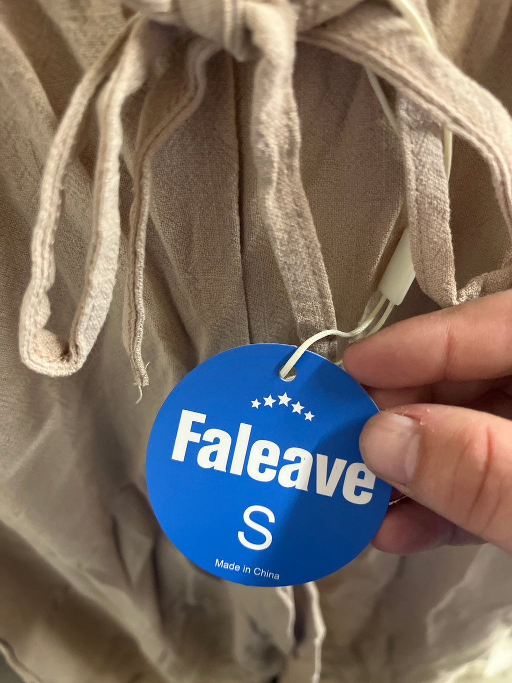 Faleave beige trousers