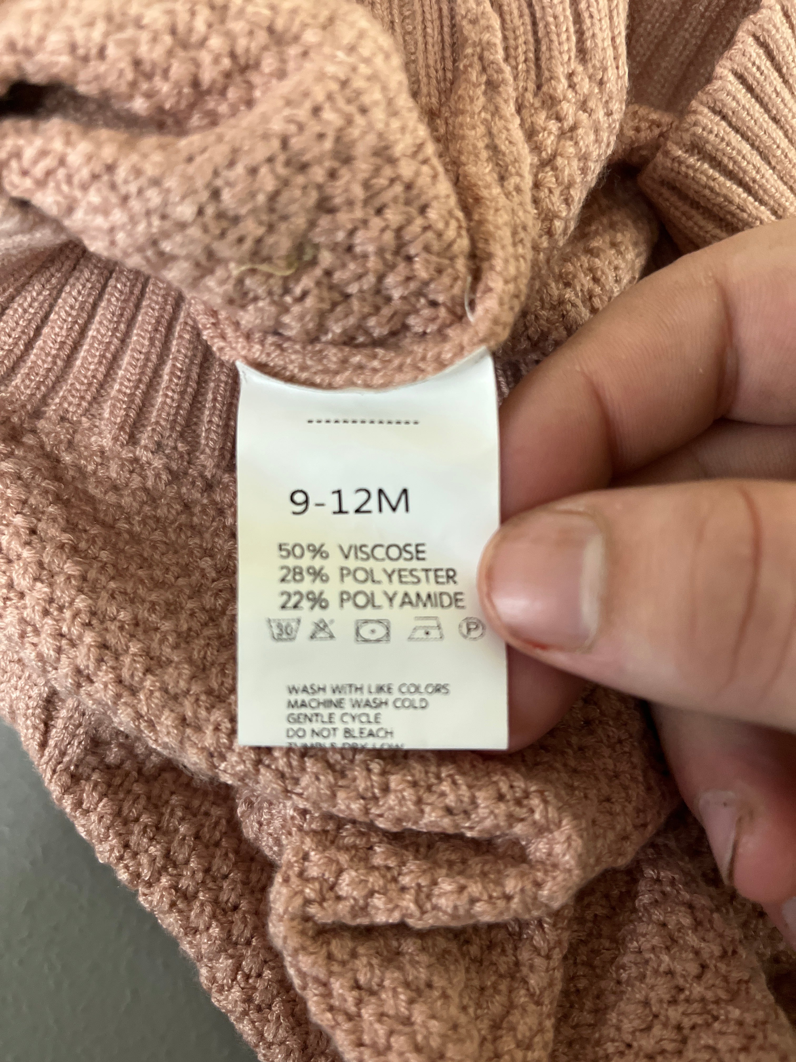 Pink kids sweater