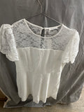Holipick white lace front dress