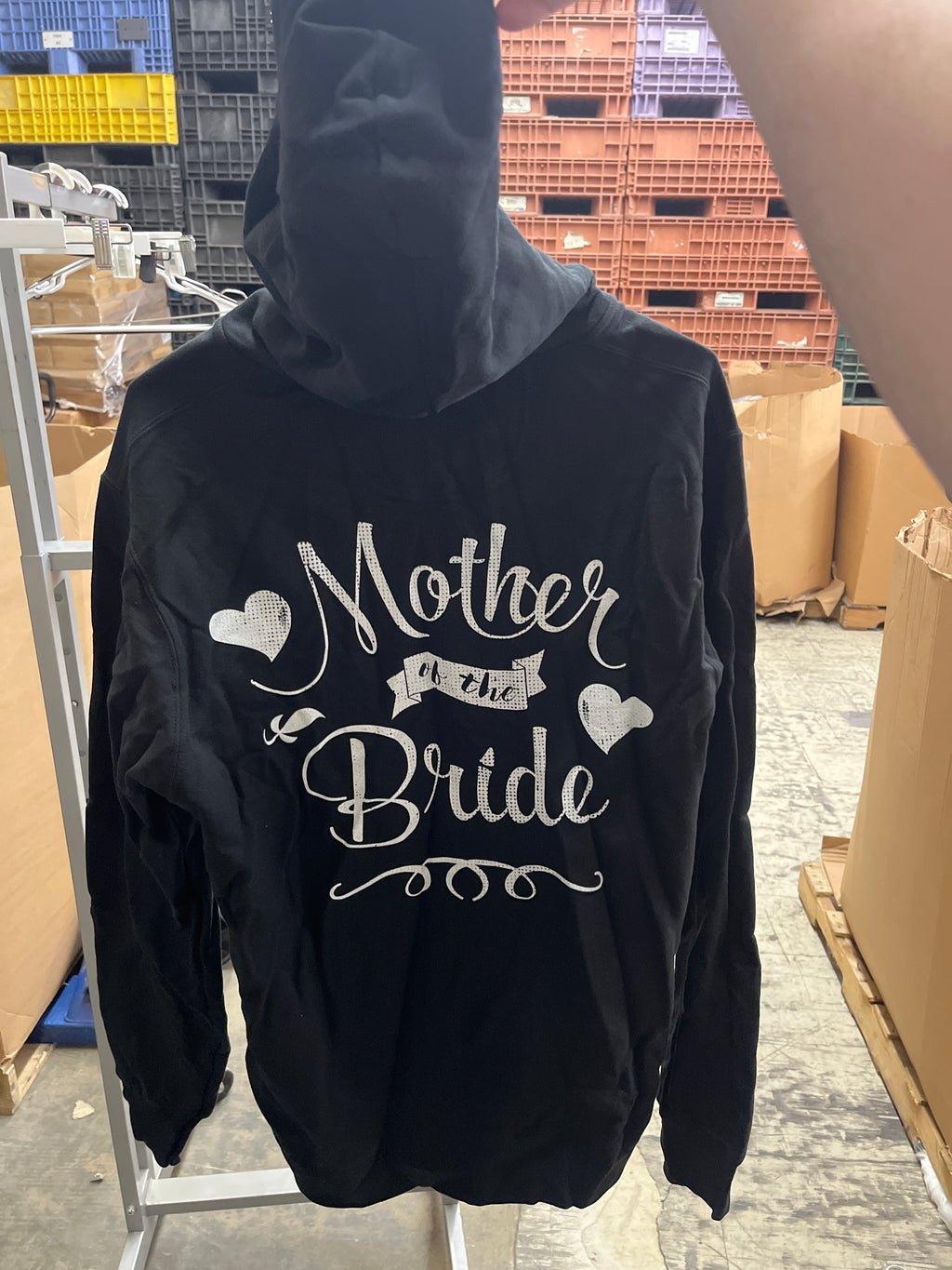 Xl zip up hoodie, mother of the bride