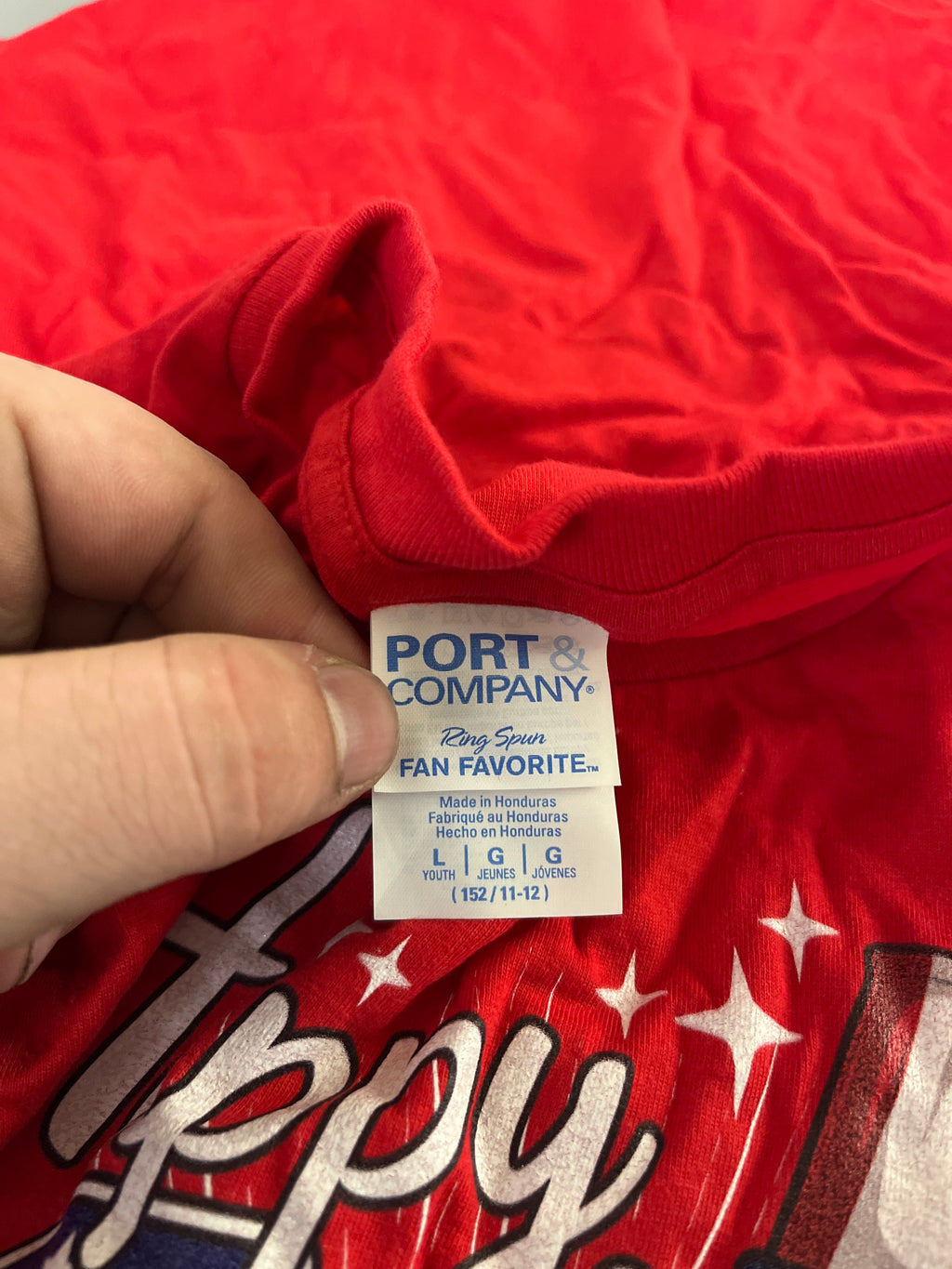 Happy 4th of July red Tshirt