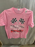 Grandma of the birthday boy pink Tshirt