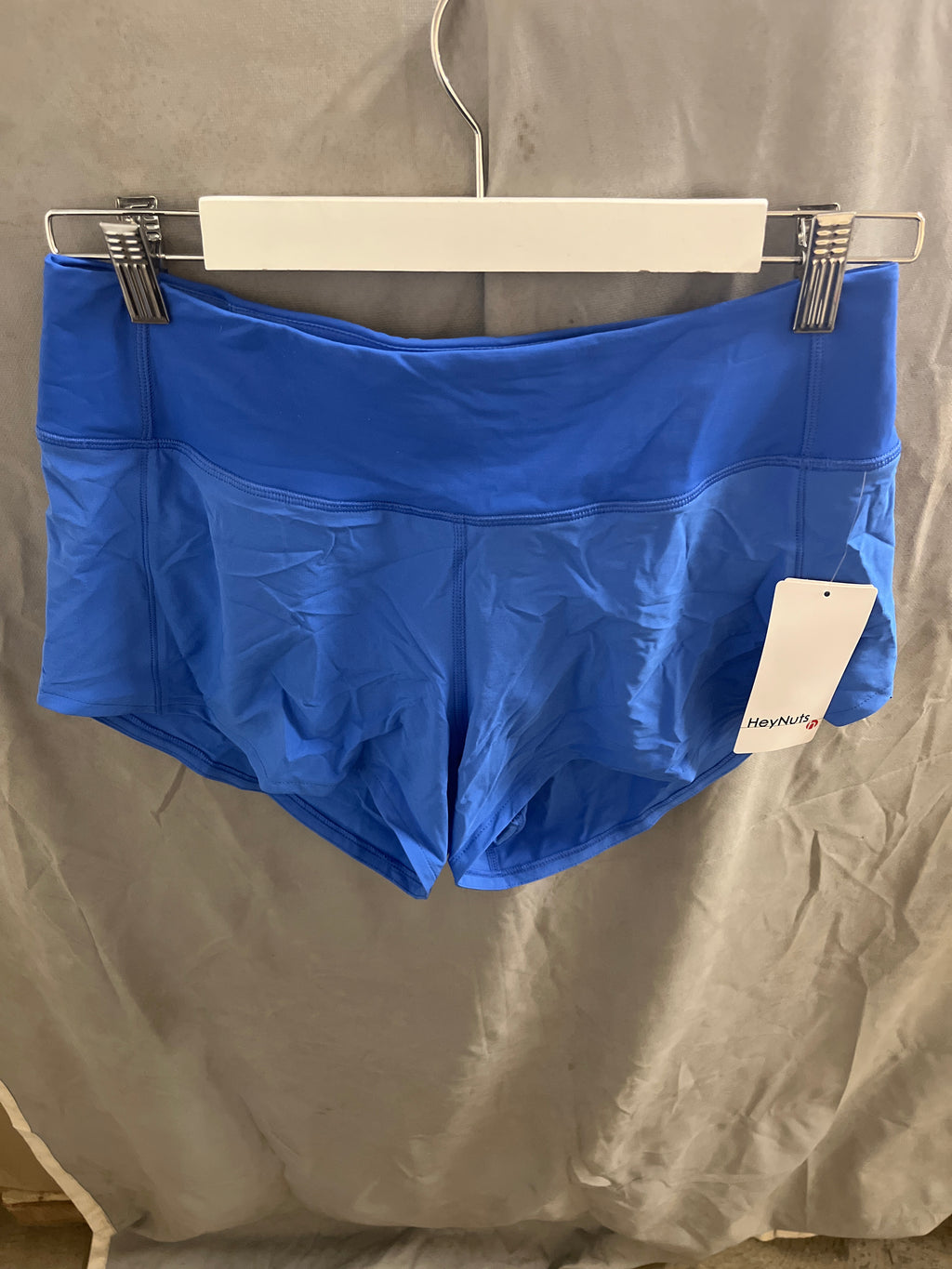 Hey nuts woman’s blue running shorts