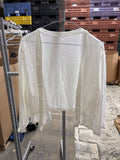 Women’s cropped cardigan knit sweater