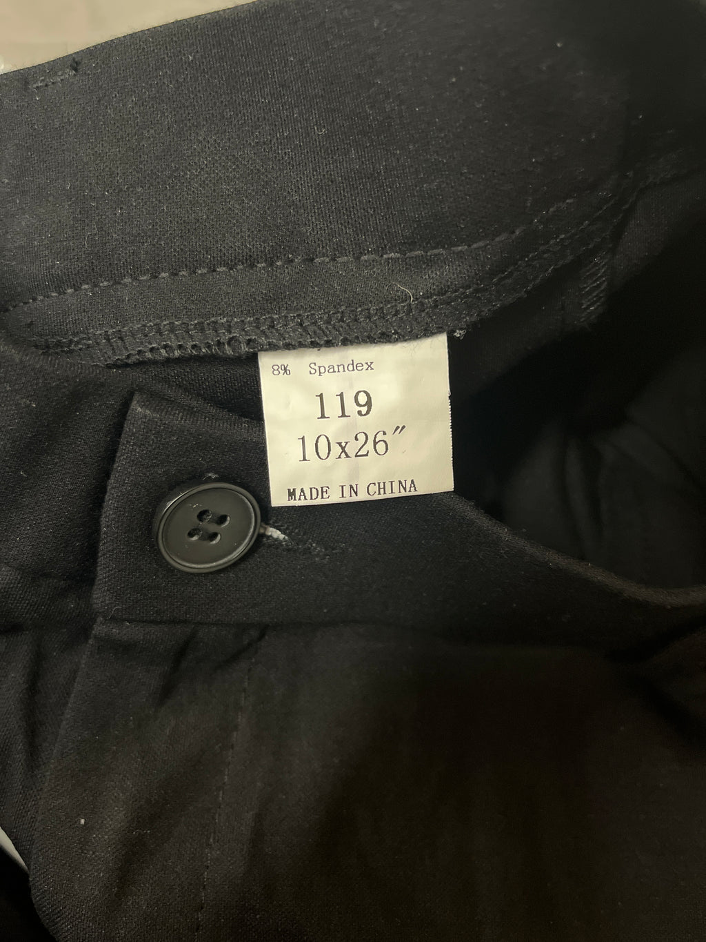 Black stretchy dress pants