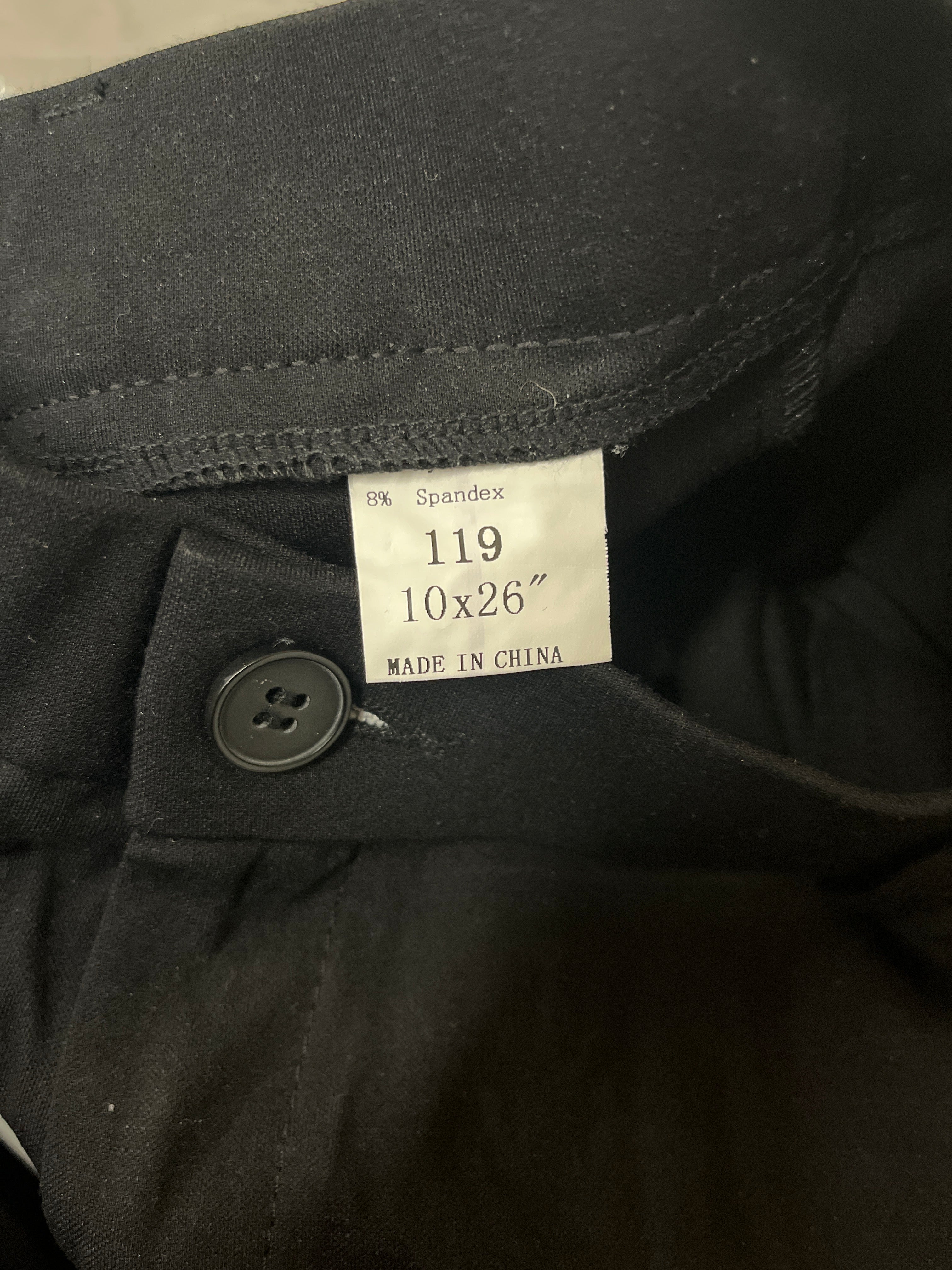 Black stretchy dress pants