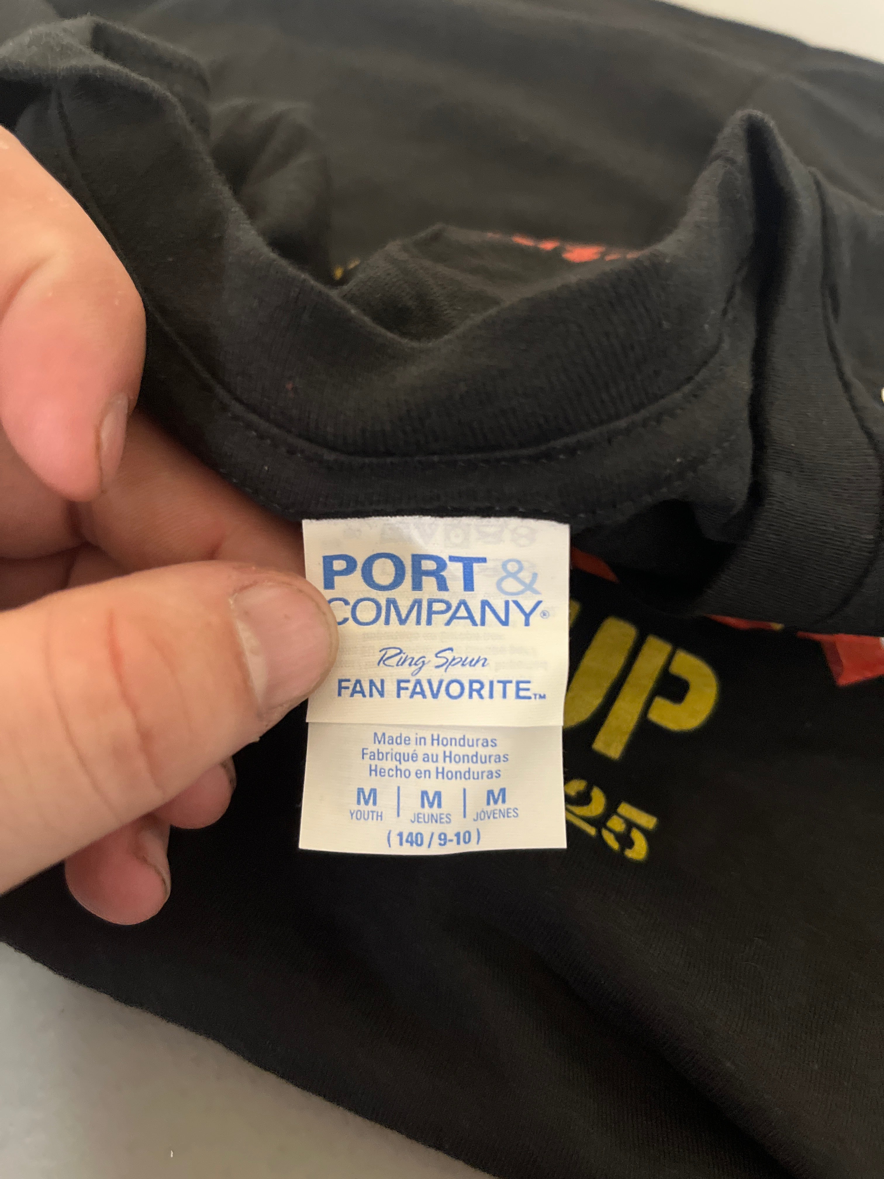 Port and company ACDC power up Tshirt