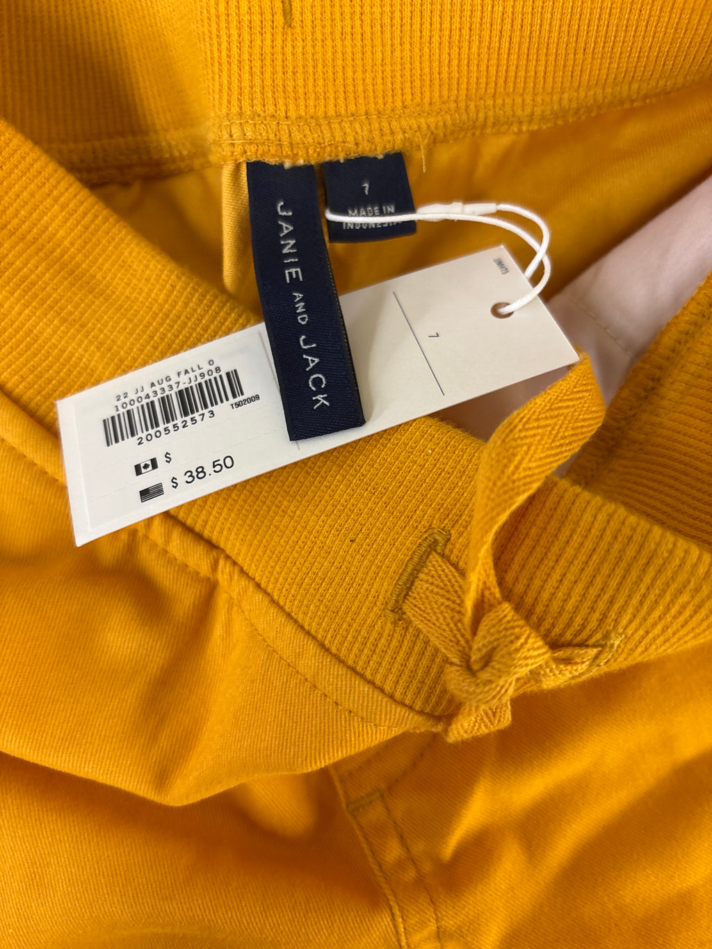 Janie and jack yellow shorts