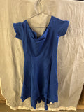 Sarin Mathew’s royal blue dress