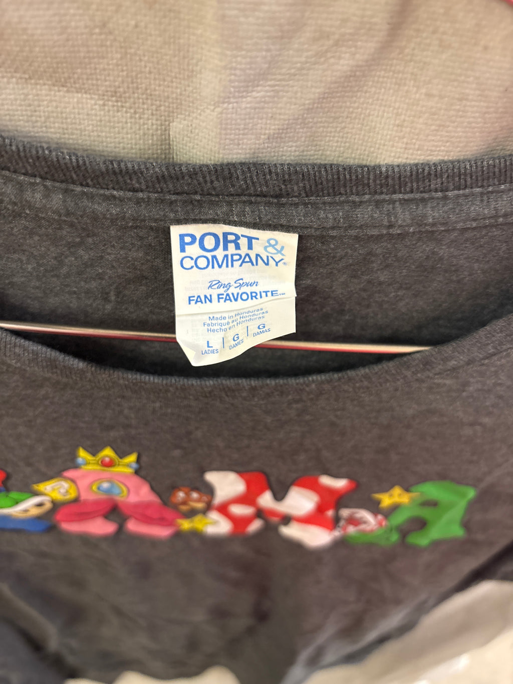 Port and company mama Mario shirt