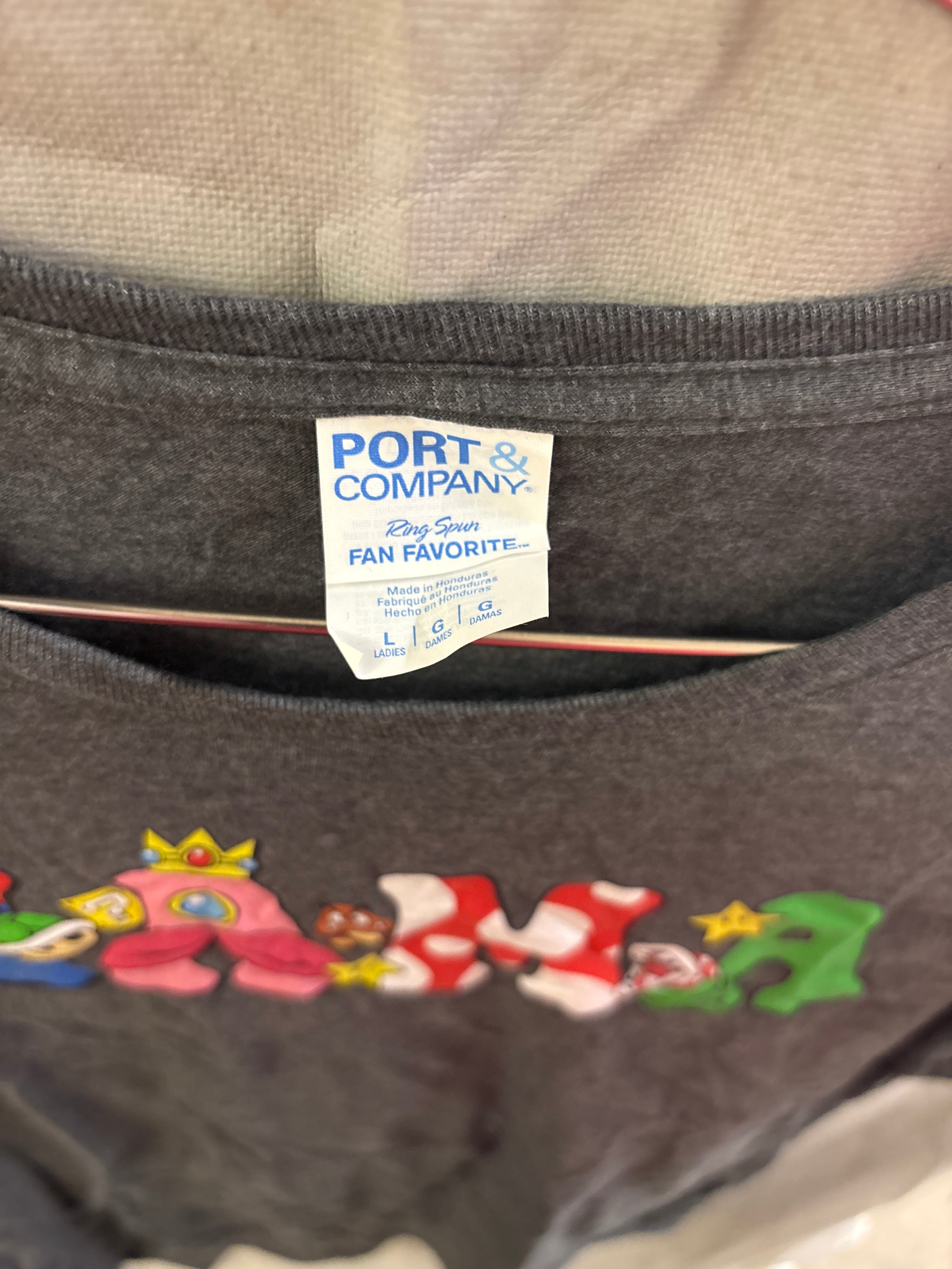 Port and company mama Mario shirt