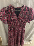 Fashion pink floral dress