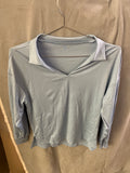 Sky blue long sleeve shirt and pants set