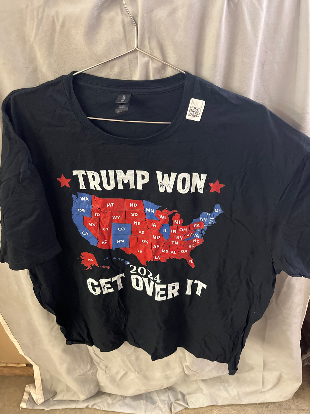 Trump won get over it black Tshirt