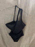Holipick black one piece swimsuit