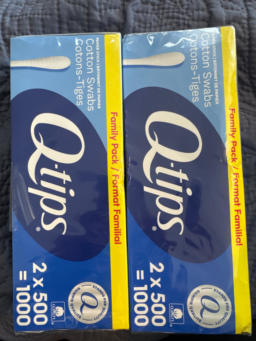 Q-tips Cotton Swabs, 500 Swabs (2 pack)