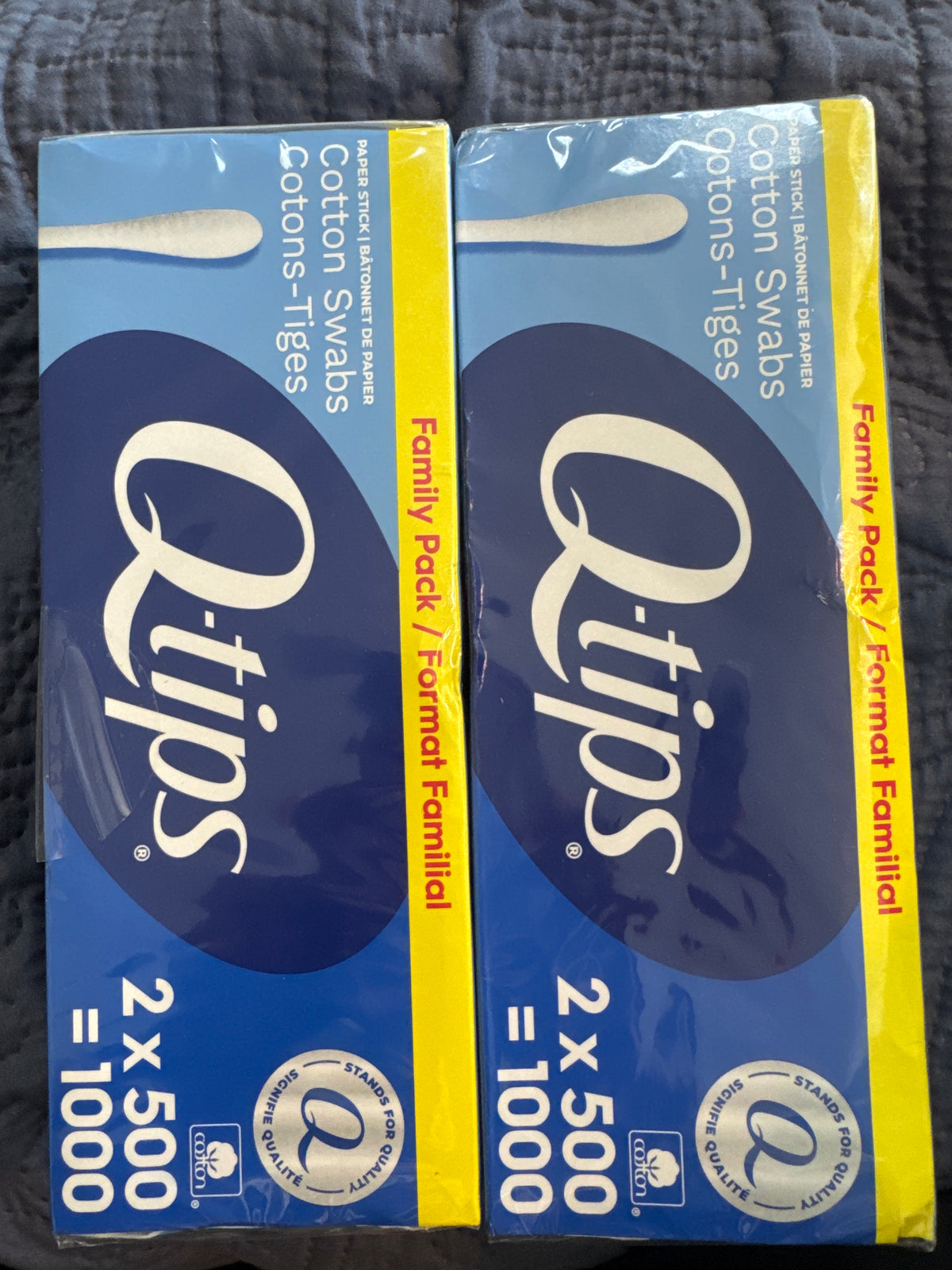 Q-tips Cotton Swabs, 500 Swabs (2 pack)