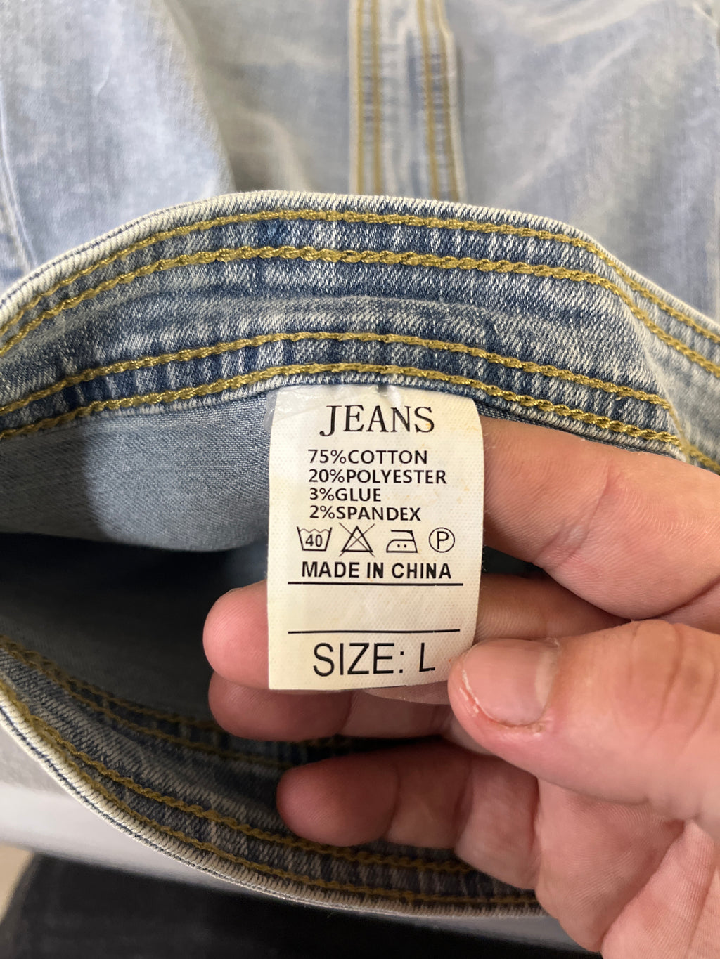 Jean skirt size L