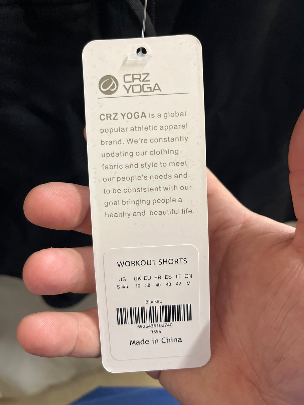 Crazy yoga black workout shorts