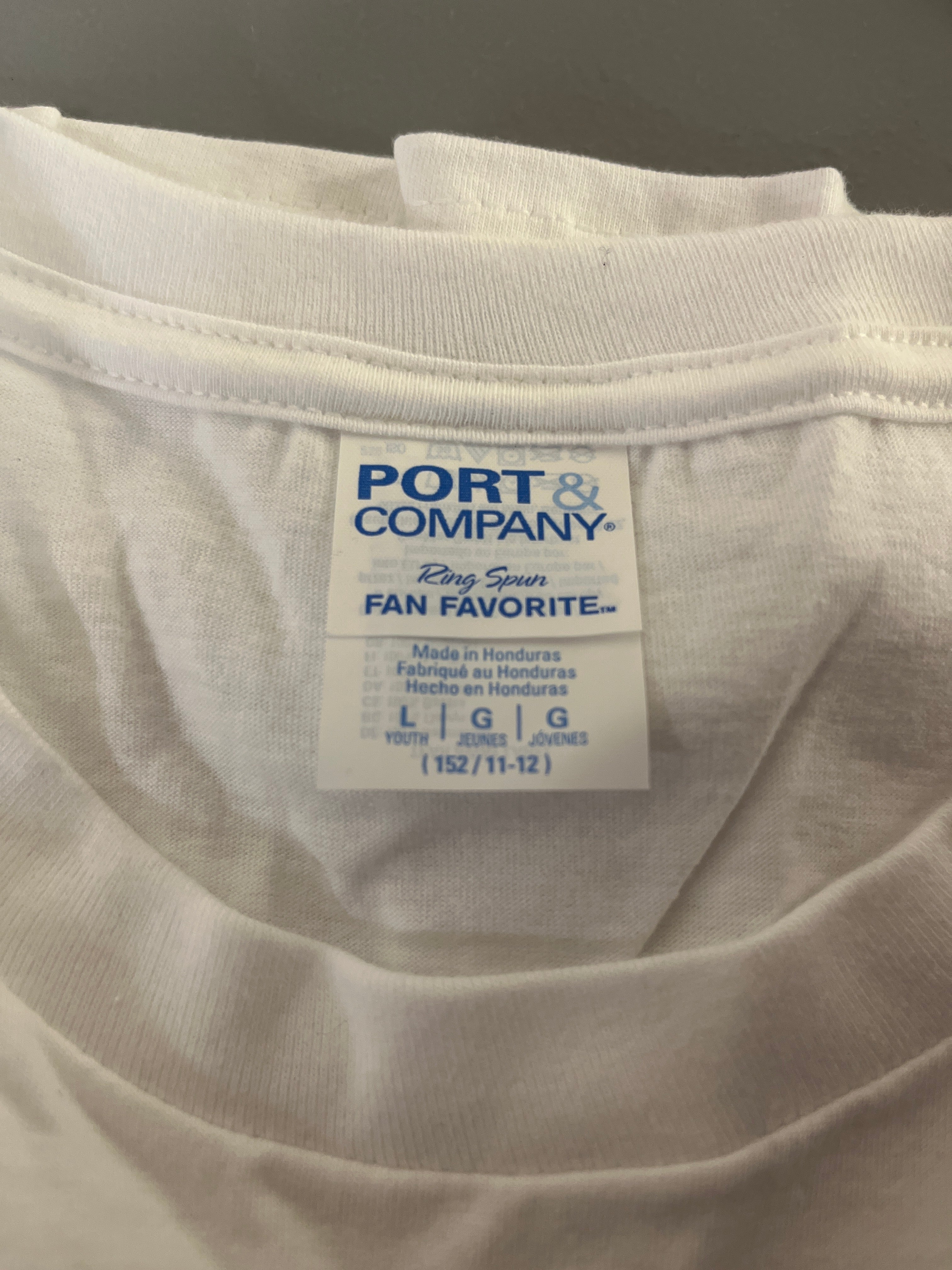 Port and company pink floral bunny Tshirt
