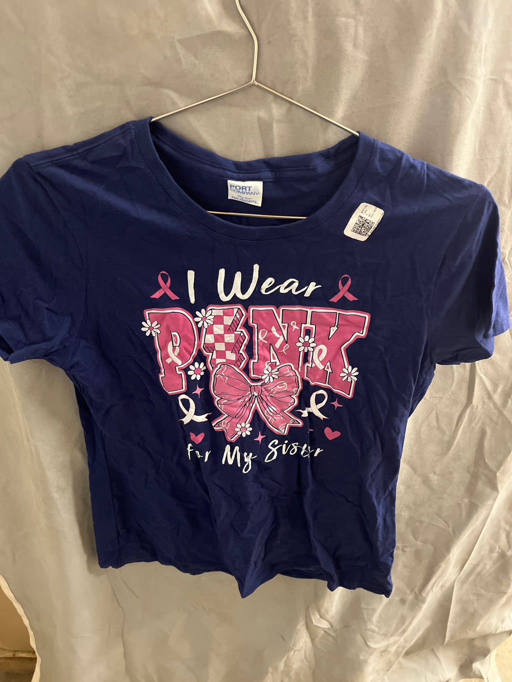 Port and company I wear pink for my sister tshirt