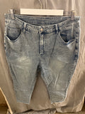 Stretchy blue jeans