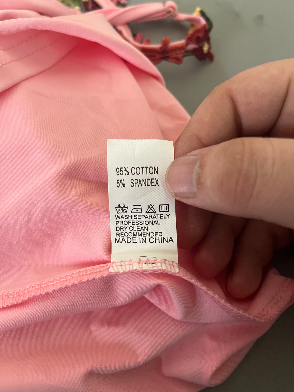 Pink and floral women’s dress