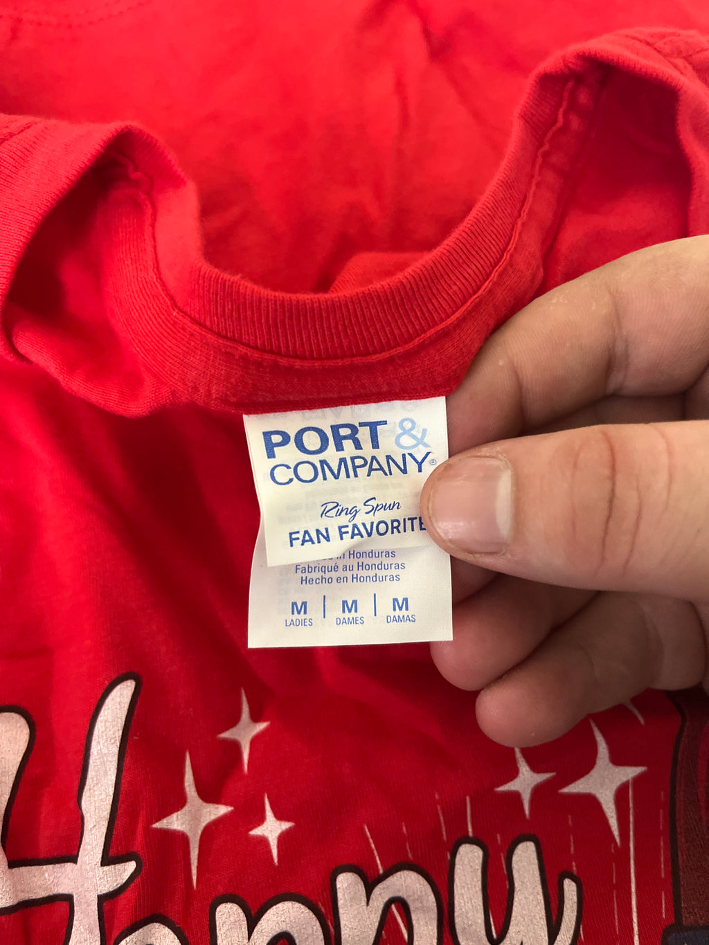 Happy 4th of July red Tshirt