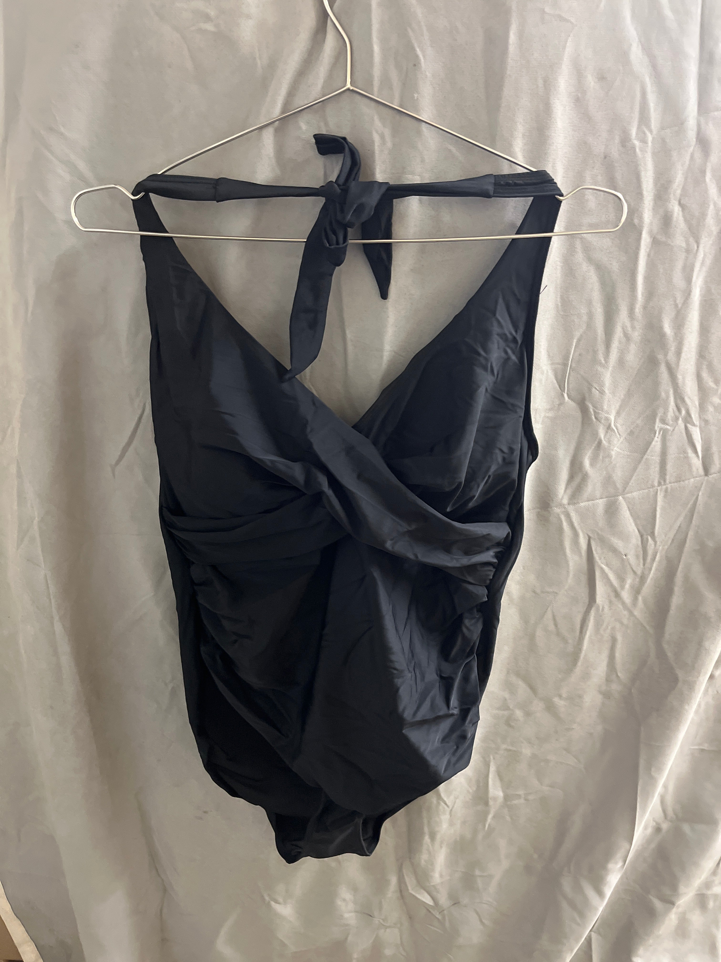Firpearl black one piece bathing suit