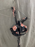 Holipick orange floral 2 piece bathing suit