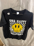 One happy grandma black Tshirt