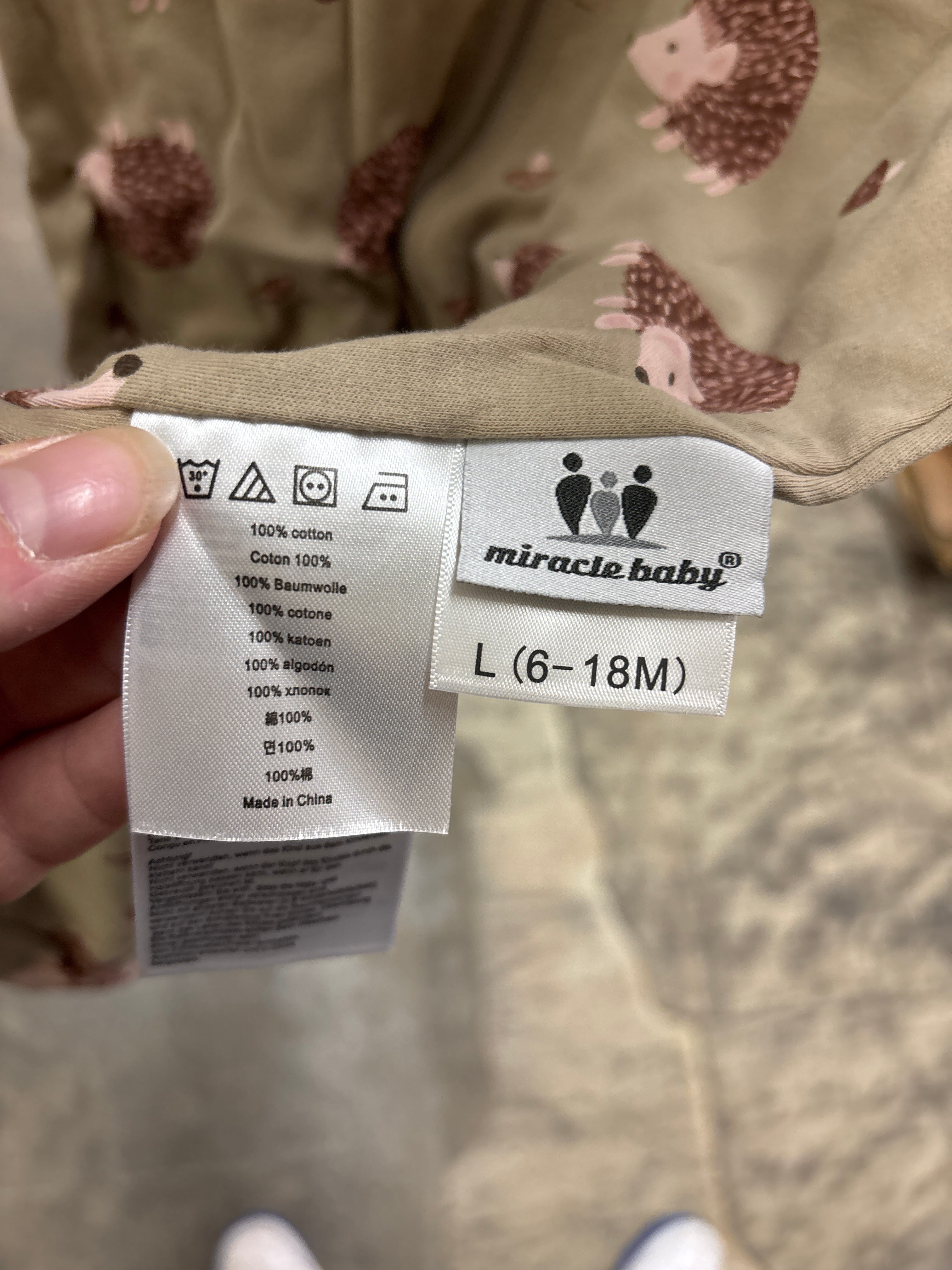 Miracle baby long sleeve sleep sack