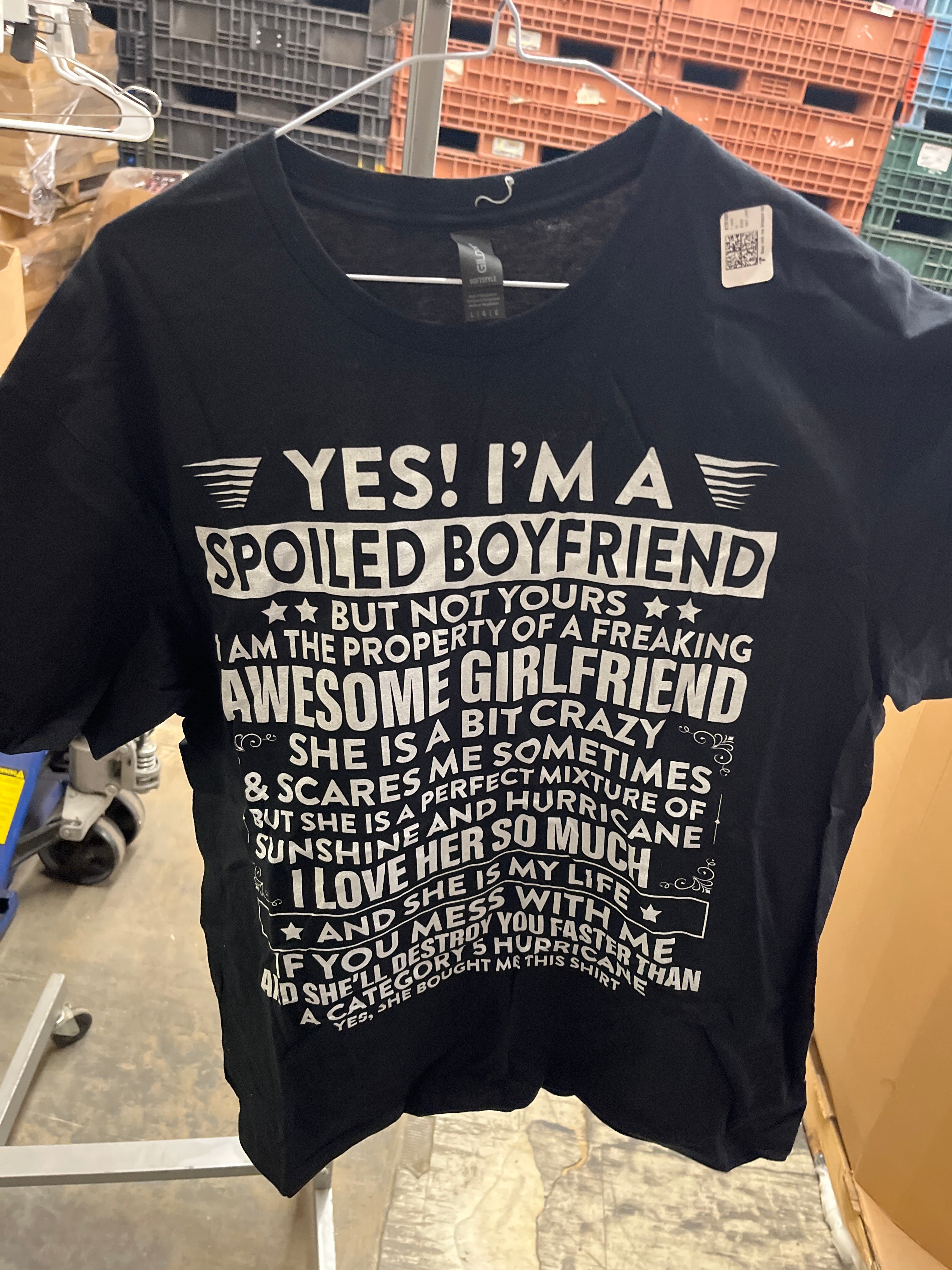 Gildan spoiled boyfriend tshirt