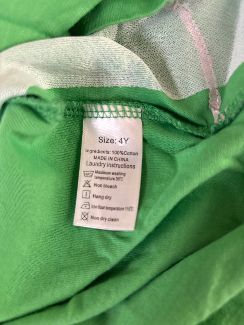 Green kids dress
