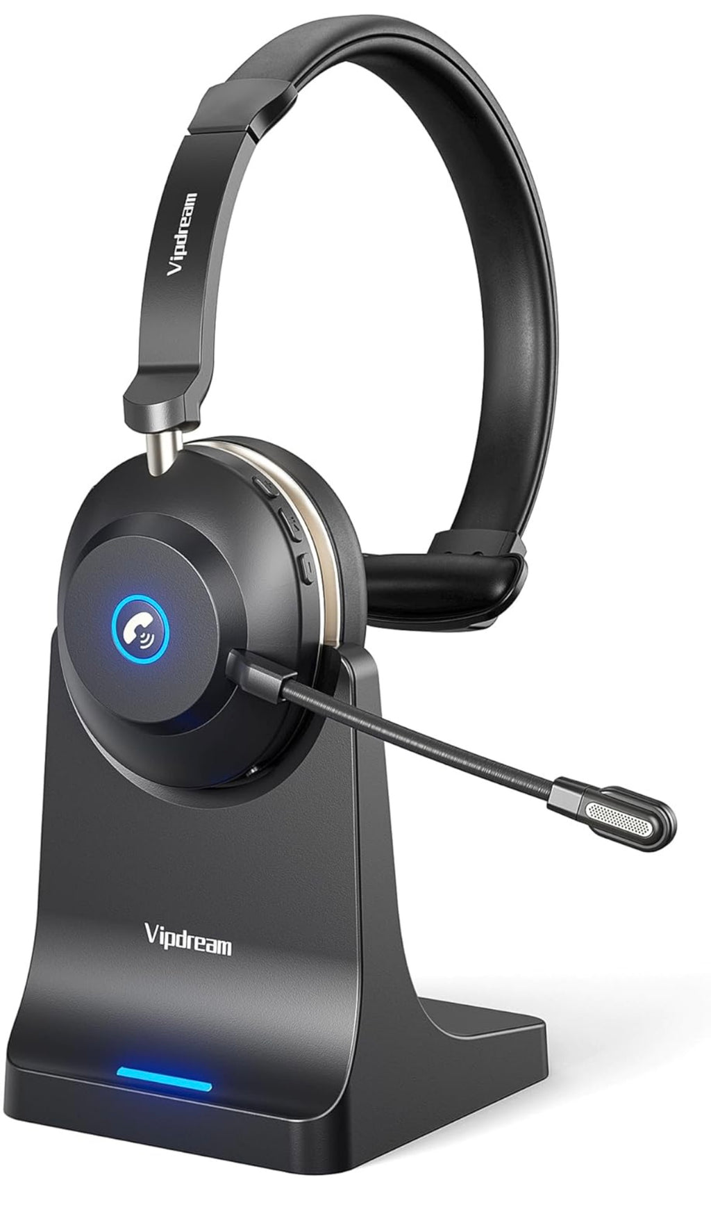 Wireless headset with microphone
